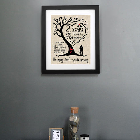 2 Year of Marriage Decoration Gift